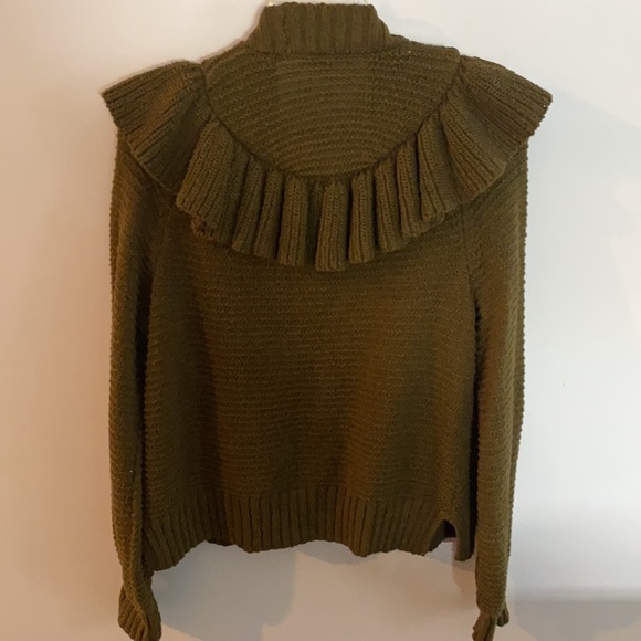 Madewell Ruffle Cardigan Sweater - Picture 6 of 7